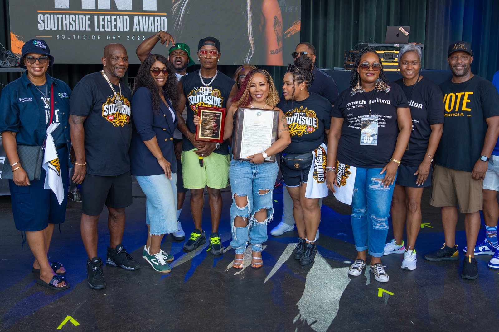 Southside Legend Award honorees on stage at the 3rd Annual Southside Day 2026 - photo by Di-VerZe E.N.T