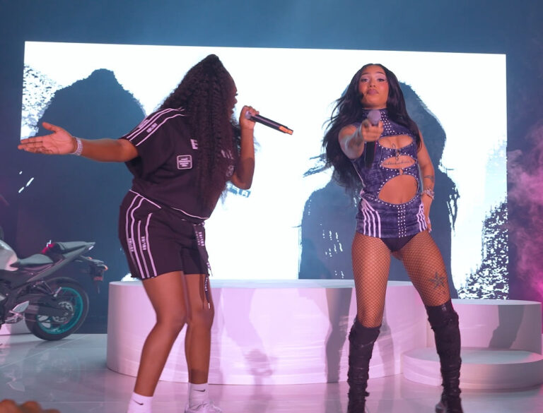 Coi Leray and YKNIECE performing together at Kennesaw State University Homecoming — stage photography by Di-VerZe E.N.T (Beyond The Stage Productions)