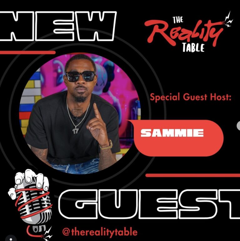 The Reality Table Season 4 special guest host Sammie — show photography and videography by Rijoun Murphy (DJ Ray) of Di-VerZe E.N.T